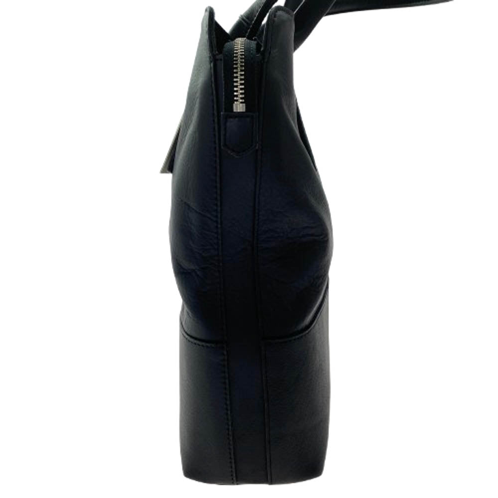 aniary アニアリ 36-02000 Film Leather 牛革 フィルム レザー トート ビジネス バック ブラック系【新古品】【未使用】【中古】