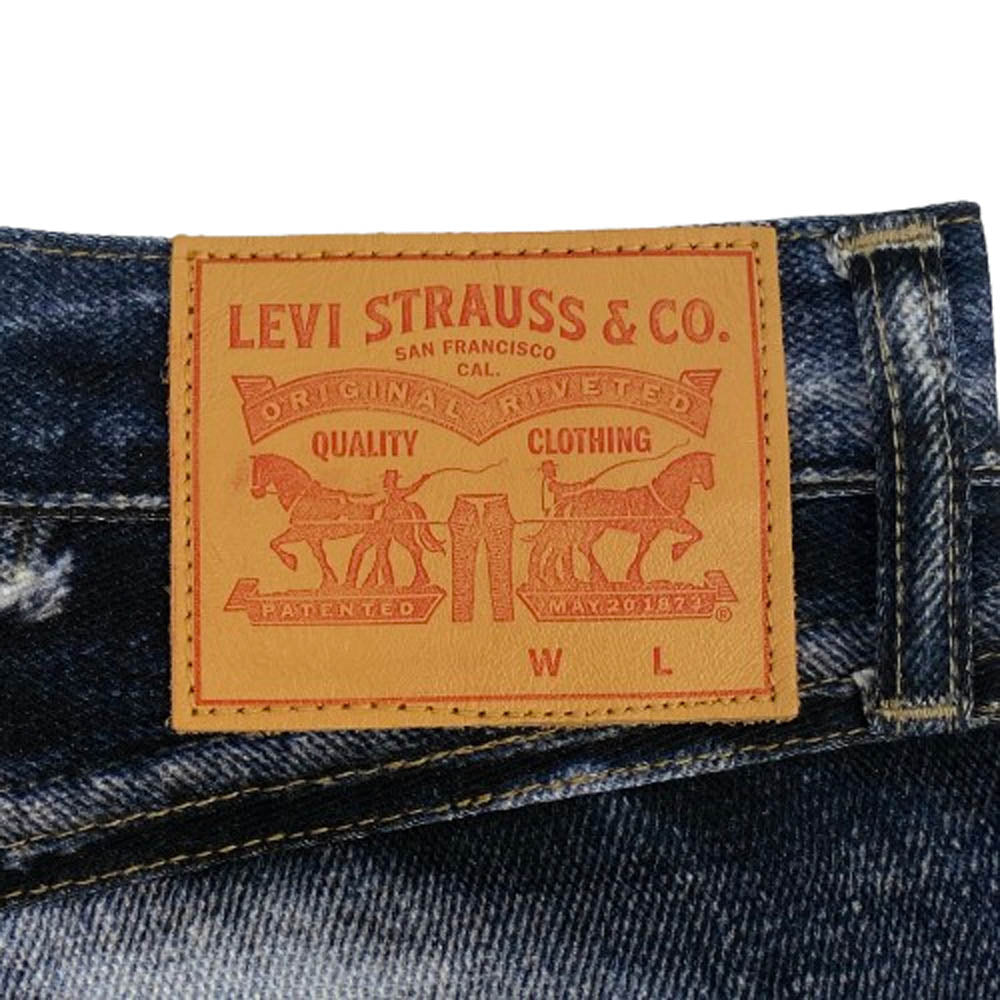 JUNYA WATANABE COMME des GARCONS MAN ジュンヤワタナベコムデギャルソンマン 25SS WO-P905-100 Levi's BerBerJin リーバイス ベルベルジン デニム 転写 パンツ XL インディゴブルー系 XL【新古品】【未使用】【中古】