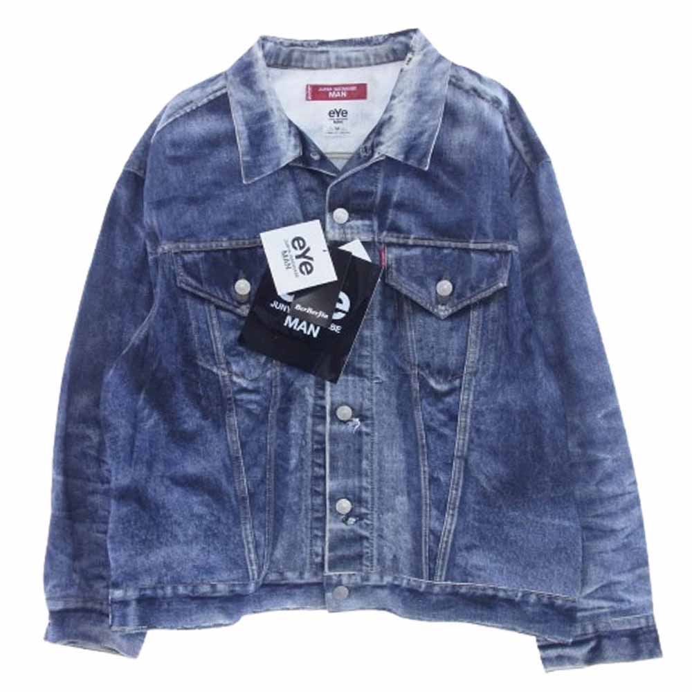 JUNYA WATANABE COMME des GARCONS MAN ジュンヤワタナベコムデギャルソンマン 25SS WO-J911-100 × Levi's BerBerJin リーバイス ベルベルジン デニム 転写 ジャケット M インディゴブルー系 M【新古品】【未使用】【中古】