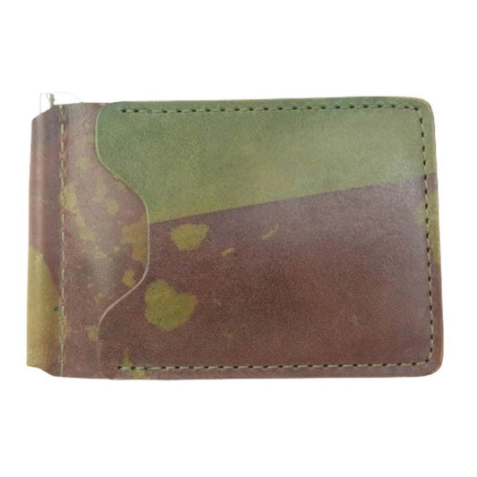 アッシュランド Capone カポネ レザー マネークリップ ウォレット 財布 マルチカラー系【中古】