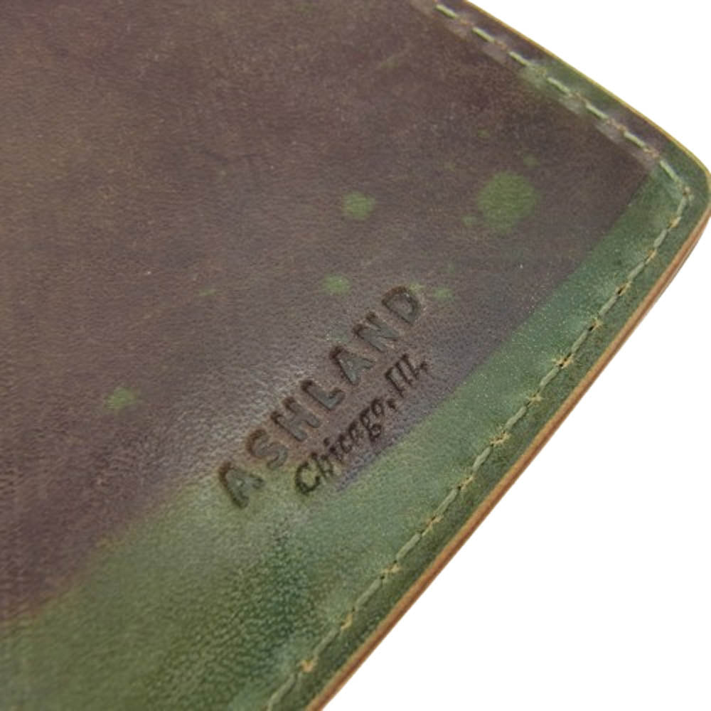 アッシュランド Capone カポネ レザー マネークリップ ウォレット 財布 マルチカラー系【中古】