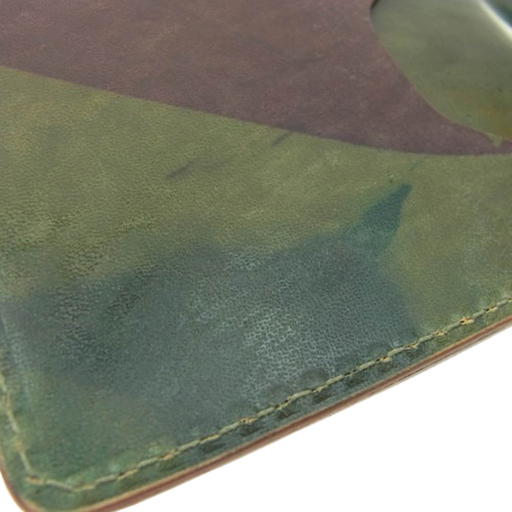 アッシュランド Capone カポネ レザー マネークリップ ウォレット 財布 マルチカラー系【中古】