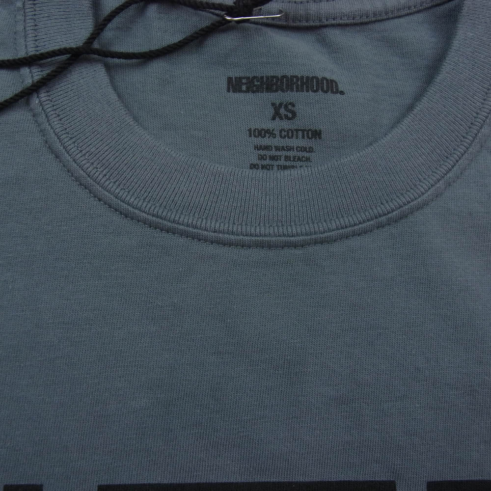 NEIGHBORHOOD ネイバーフッド 231PCNH-ST03 NH TEE SS-3 ロゴプリント 半袖 Tシャツ グレー系 XS【極上美品】【中古】