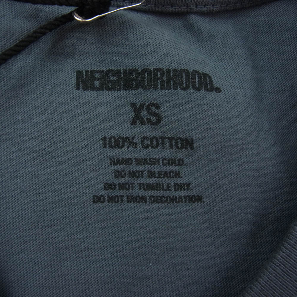 NEIGHBORHOOD ネイバーフッド 231PCNH-ST03 NH TEE SS-3 ロゴプリント 半袖 Tシャツ グレー系 XS【極上美品】【中古】
