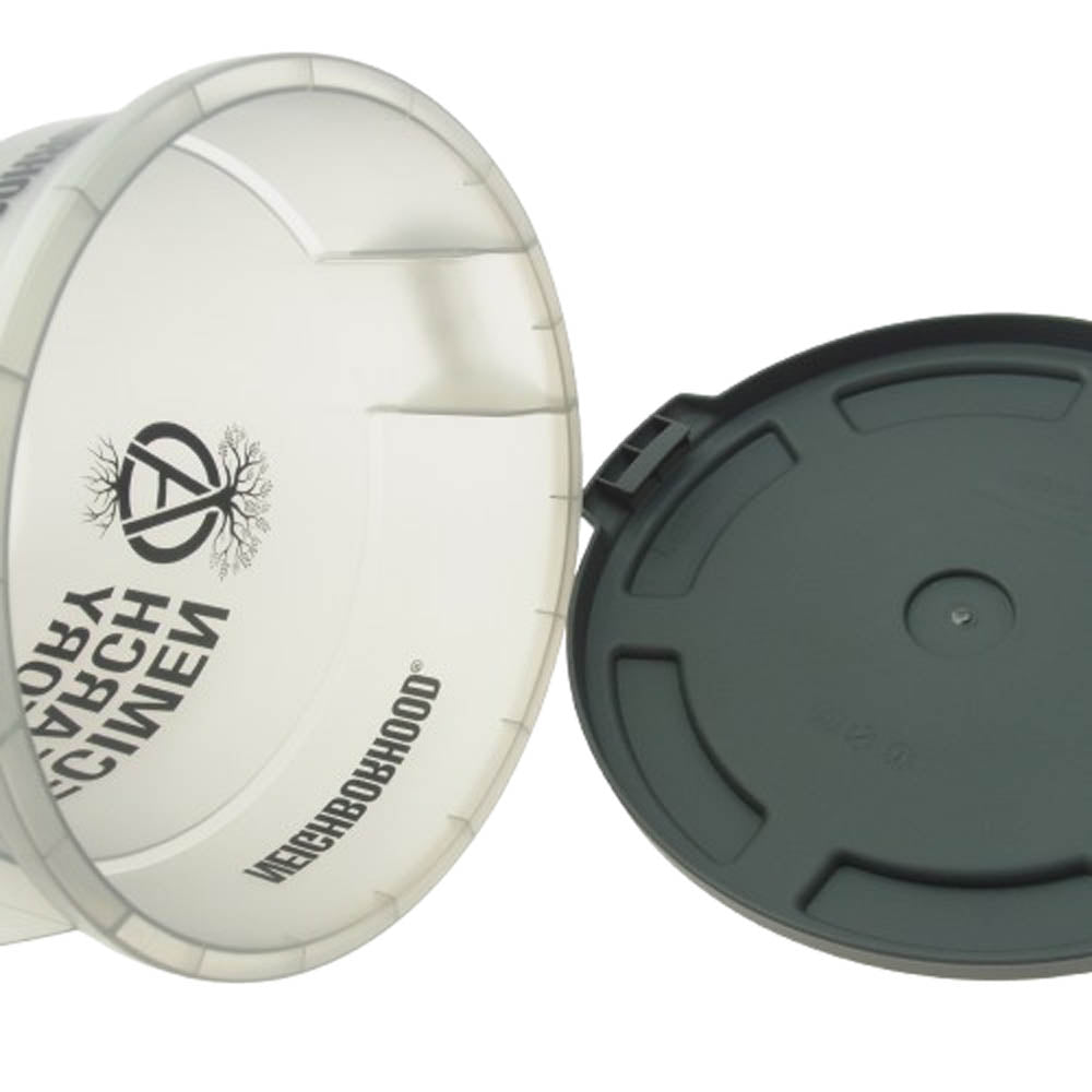 NEIGHBORHOOD ネイバーフッド 222DLTHN-AC04 SRL THOR P-ROUND CONTAINER 12L コンテナ ゴミ箱 ダストボックス グレー系 12L【極上美品】【中古】