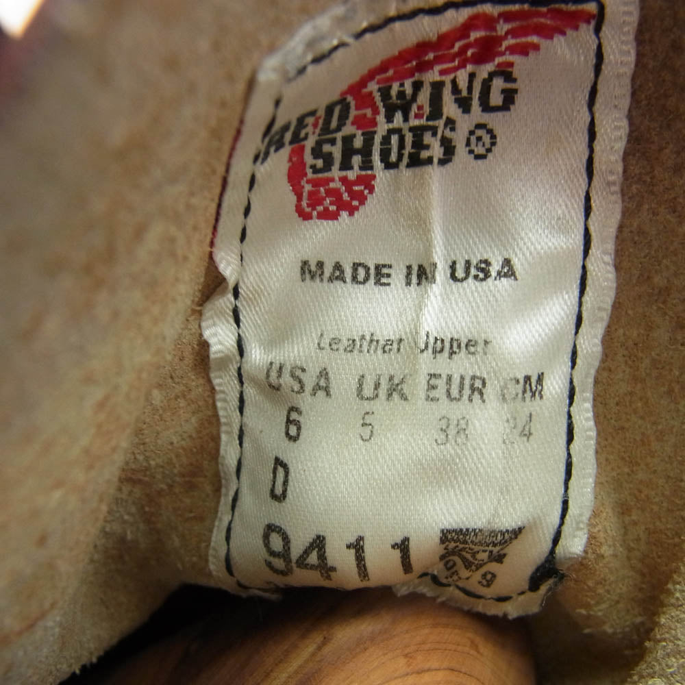 RED WING レッドウィング 9411 Beckman Black Cherry ベックマン ブラック チェリー ワインレッド系 US6D【中古】