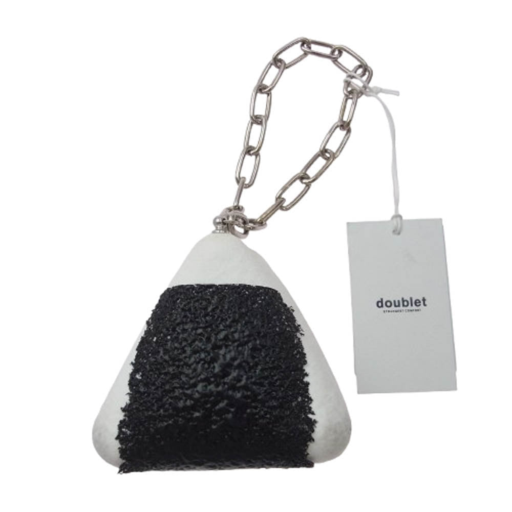 doublet ダブレット 25AW 25AW96BG68 OMUSUBI POUCH おむすび おにぎり ポーチ ブラック系 ホワイト系【中古】