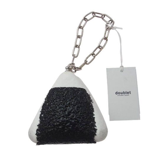 doublet ダブレット 25AW 25AW96BG68 OMUSUBI POUCH おむすび おにぎり ポーチ ブラック系 ホワイト系【中古】