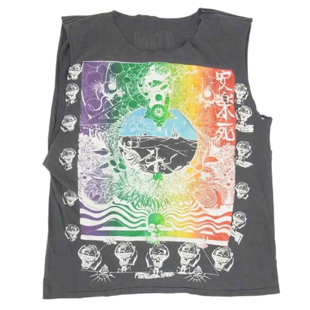 Grateful Dead FIRE ON THE MOUNTAIN WINTER TOUR グレイトフル デッド ツアー カットオフ加工 Tシャツ チャコール系 サイズ表記無【中古】