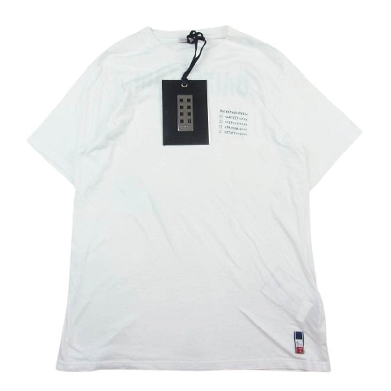 MONCLER モンクレール D209U8002050 8391Q FRAGMENT フラグメント MAGLIA BACKSTAGE T-Shirt マグリア バックステージ 半袖 Tシャツ ホワイト系 L【中古】
