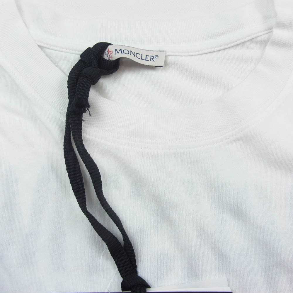 MONCLER モンクレール D209U8002050 8391Q FRAGMENT フラグメント MAGLIA BACKSTAGE T-Shirt マグリア バックステージ 半袖 Tシャツ ホワイト系 L【中古】