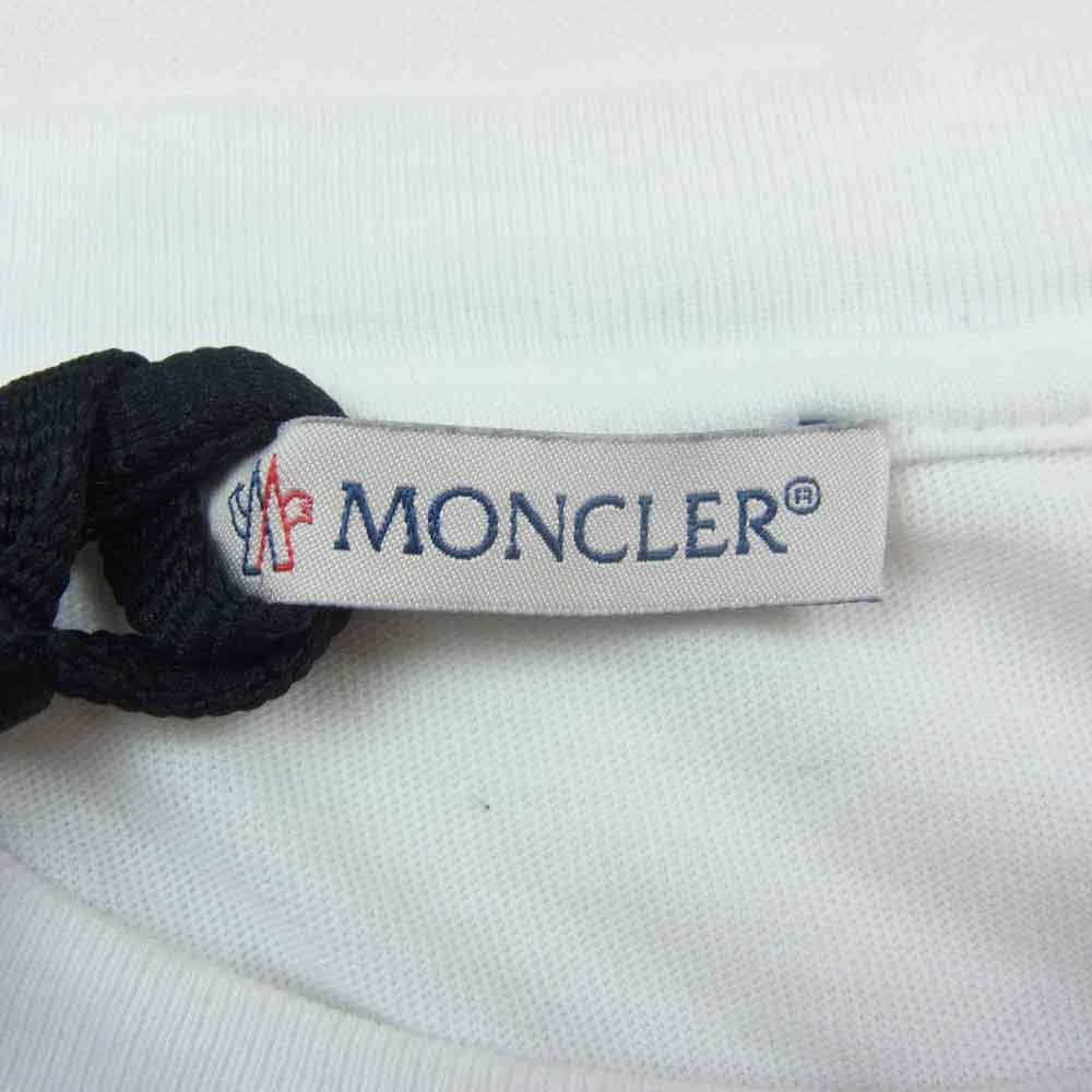 MONCLER モンクレール D209U8002050 8391Q FRAGMENT フラグメント MAGLIA BACKSTAGE T-Shirt マグリア バックステージ 半袖 Tシャツ ホワイト系 L【中古】