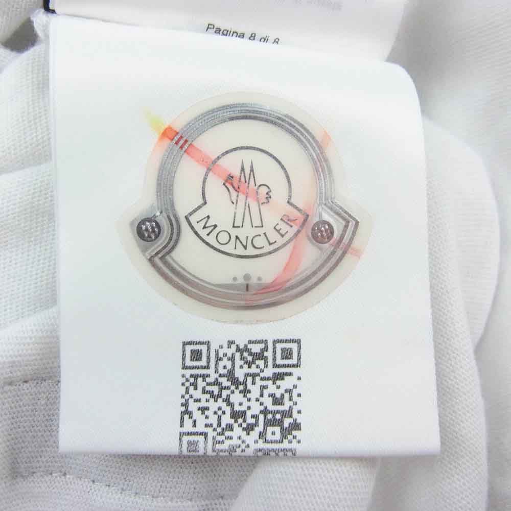 MONCLER モンクレール D209U8002050 8391Q FRAGMENT フラグメント MAGLIA BACKSTAGE T-Shirt マグリア バックステージ 半袖 Tシャツ ホワイト系 L【中古】