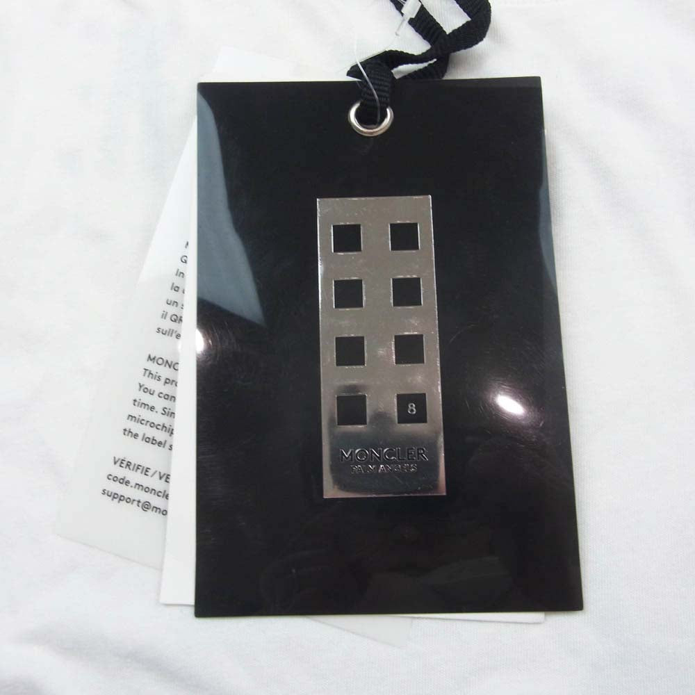 MONCLER モンクレール D209U8002050 8391Q FRAGMENT フラグメント MAGLIA BACKSTAGE T-Shirt マグリア バックステージ 半袖 Tシャツ ホワイト系 L【中古】