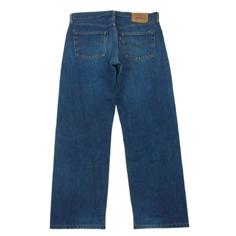 Levi's リーバイス J22 502 ジップフライ 赤耳 テーパード デニム パンツ 日本製 インディゴブルー系 W36 L36【中古】