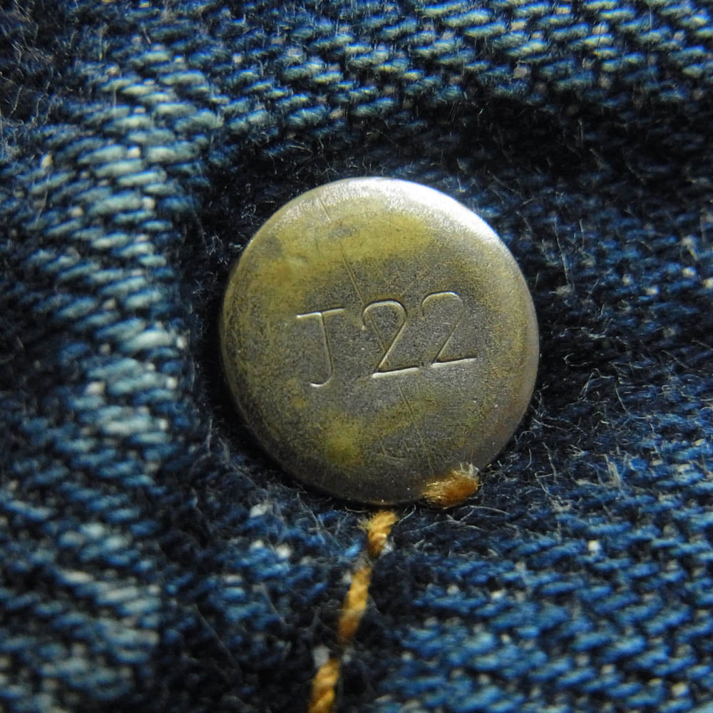 Levi's リーバイス J22 502 ジップフライ 赤耳 テーパード デニム パンツ 日本製 インディゴブルー系 W36 L36【中古】