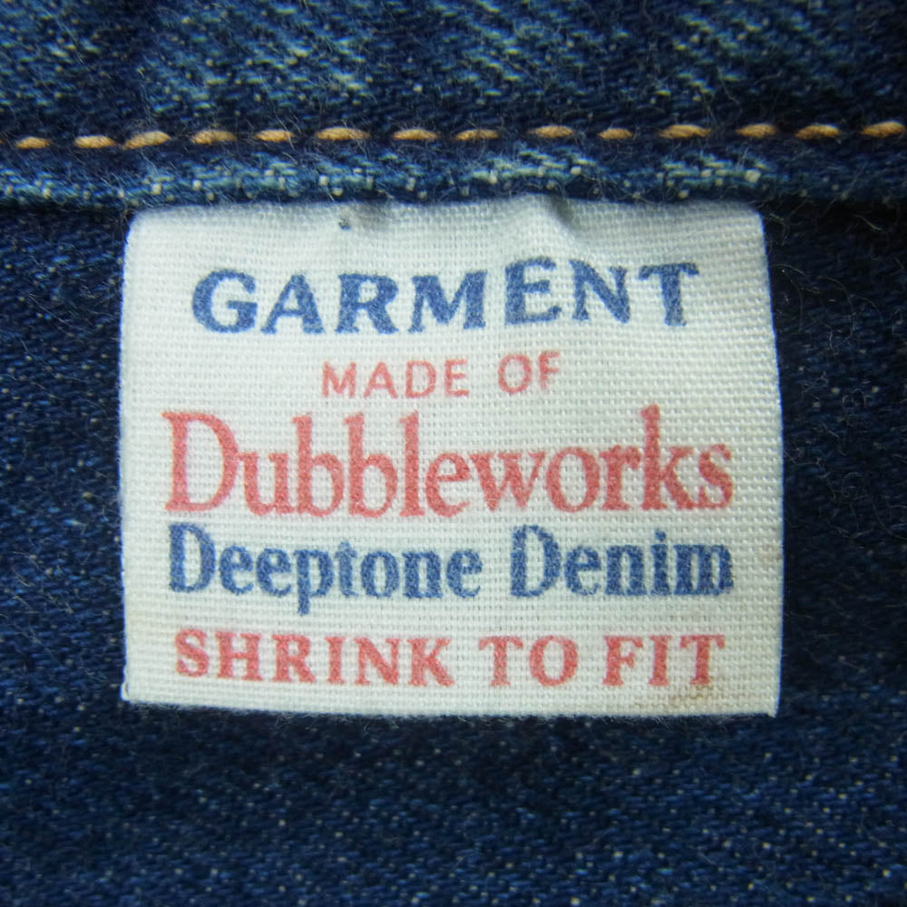 DUBBLEWORKS ダブルワークス 6601XX ボタンフライ デニム パンツ 日本製 インディゴブルー系 W36 L34【中古】