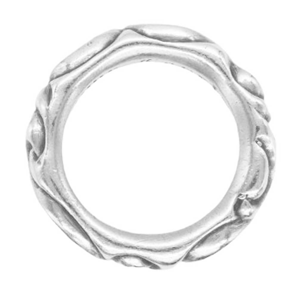 CHROME HEARTS クロムハーツ（原本無） SCRL BAND スクロール バンド リング シルバー系 14号【中古】