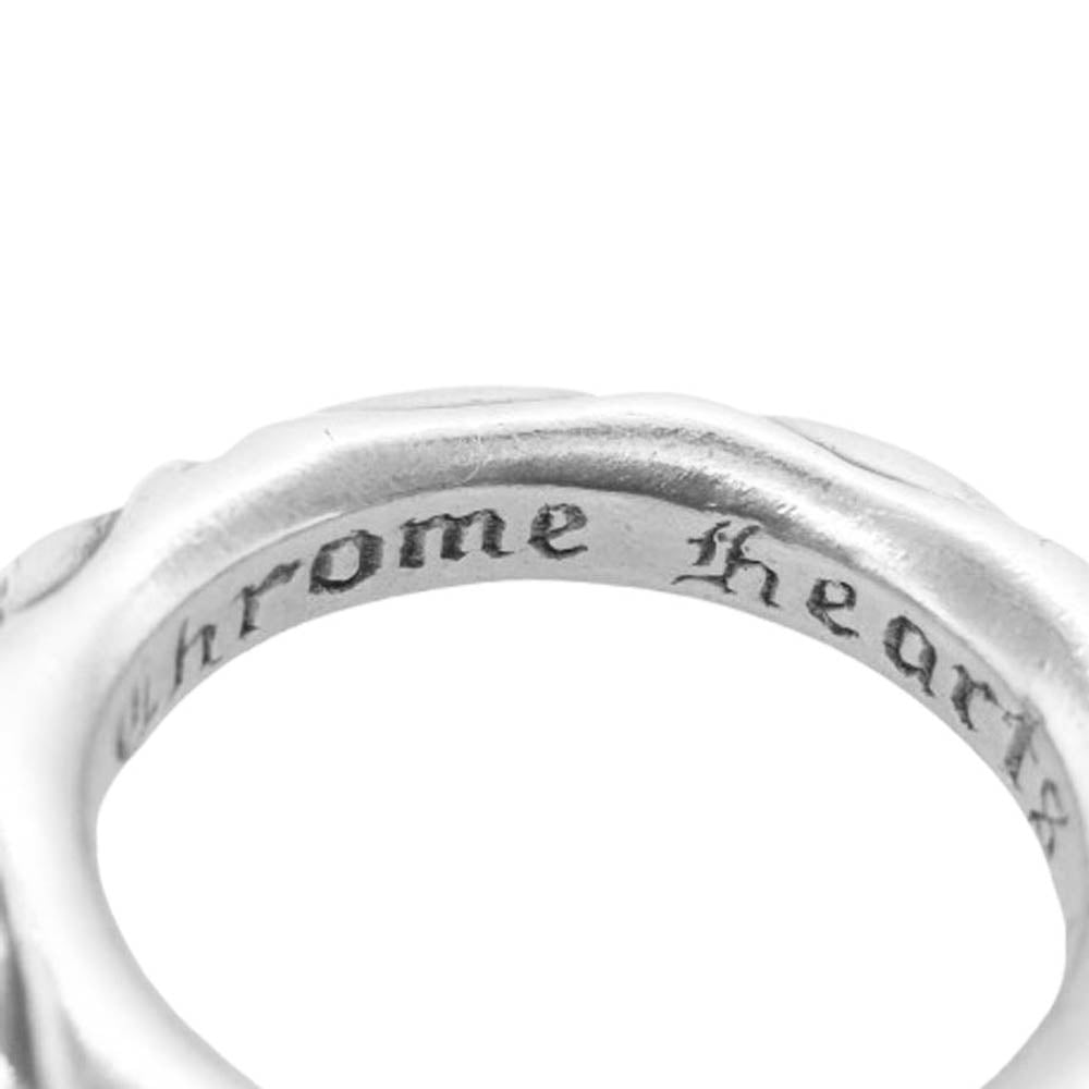 CHROME HEARTS クロムハーツ（原本無） SCRL BAND スクロール バンド リング シルバー系 14号【中古】
