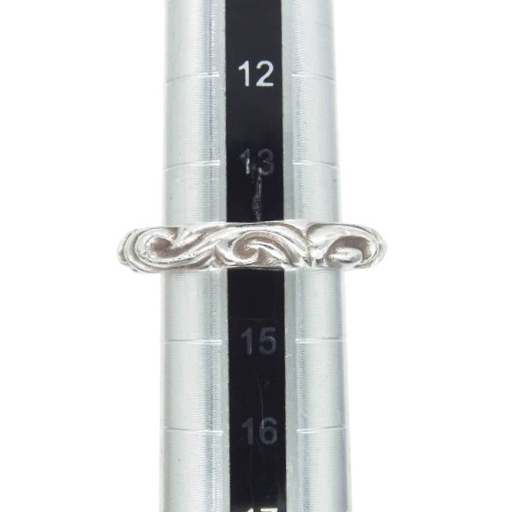 CHROME HEARTS クロムハーツ（原本無） SCRL BAND スクロール バンド リング シルバー系 14号【中古】
