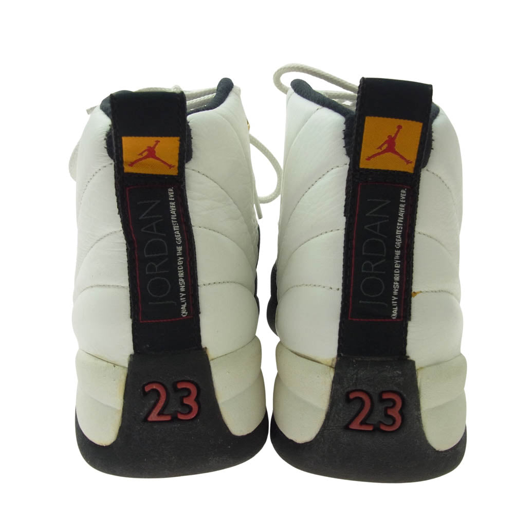 NIKE AIR JORDAN ナイキ ジョーダン 130690-101 観賞用 Air Jordan 12 OG Taxi 1997 AJ12 1997年製 エアジョーダン スニーカー ホワイト系 26cm【中古】