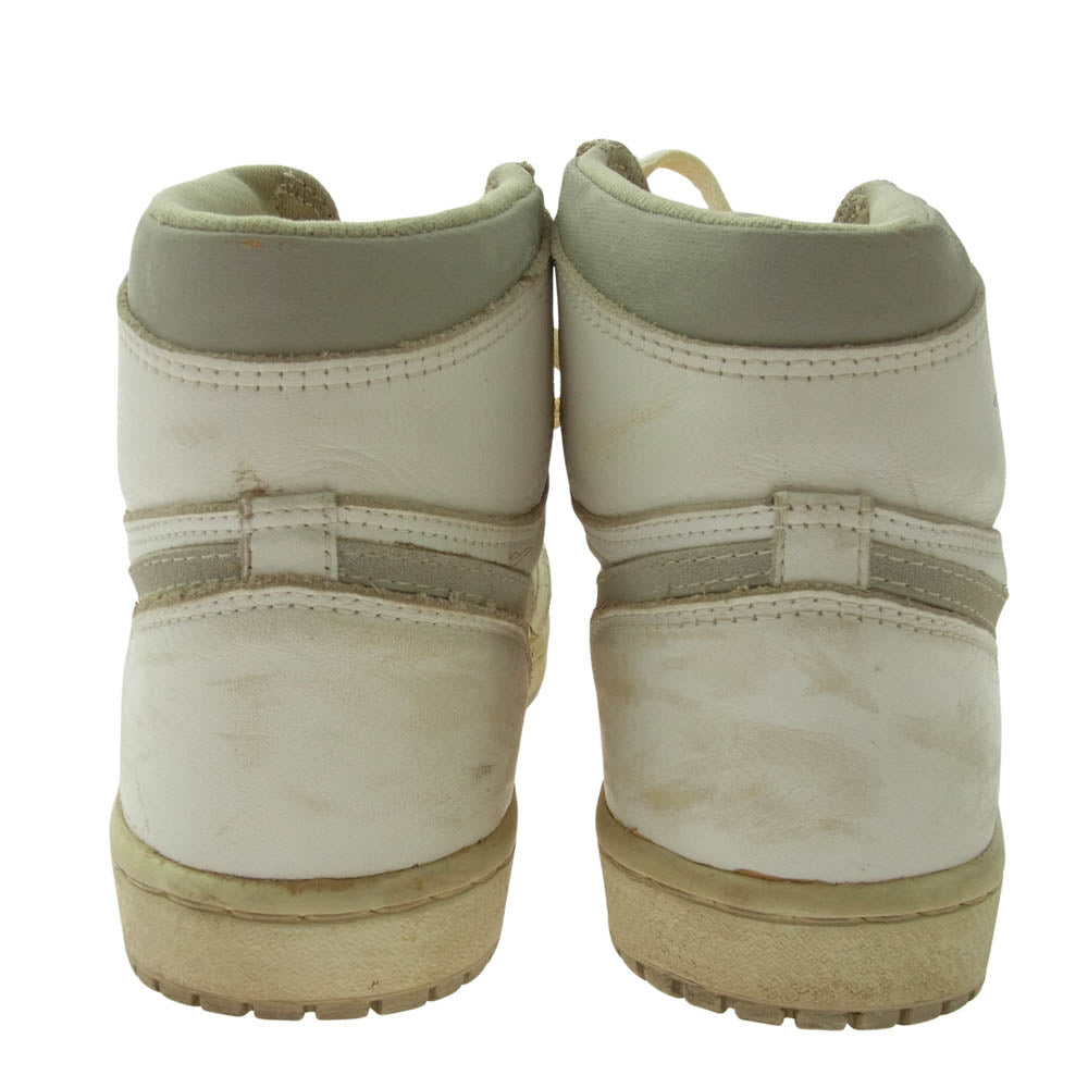 NIKE AIR JORDAN ナイキ ジョーダン 850507-TY1 観賞用 85年製 AIR JORDAN 1 AJ1 エアジョーダン ハイ スニーカー ナチュラル ホワイト系 8.5【中古】