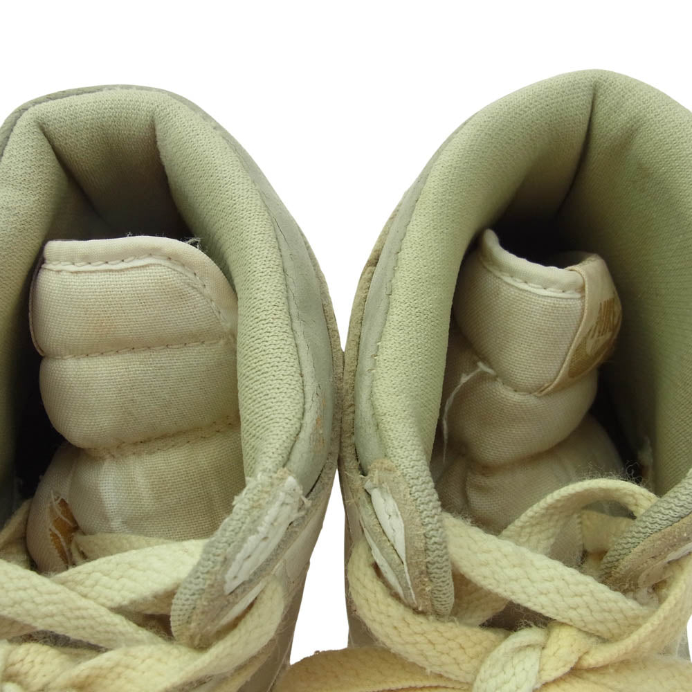NIKE AIR JORDAN ナイキ ジョーダン 850507-TY1 観賞用 85年製 AIR JORDAN 1 AJ1 エアジョーダン ハイ スニーカー ナチュラル ホワイト系 8.5【中古】
