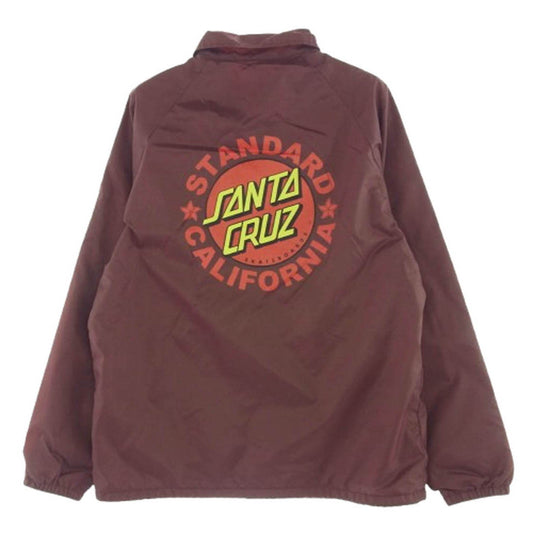 STANDARD CALIFORNIA スタンダードカリフォルニア santa cruz Coach Jacket サンタクルーズ コーチ ジャケット BURGUNDY L【美品】【中古】