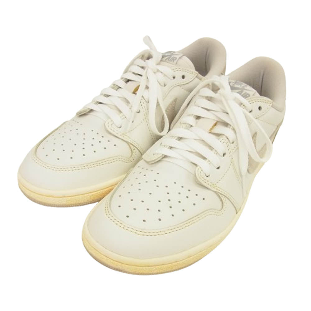 NIKE ナイキ FB9933-100 Air Jordan 1 Low 85 Neutral Grey エアジョーダン1 ロー 85 ニュートラル グレー ホワイト系 27.5cm【中古】