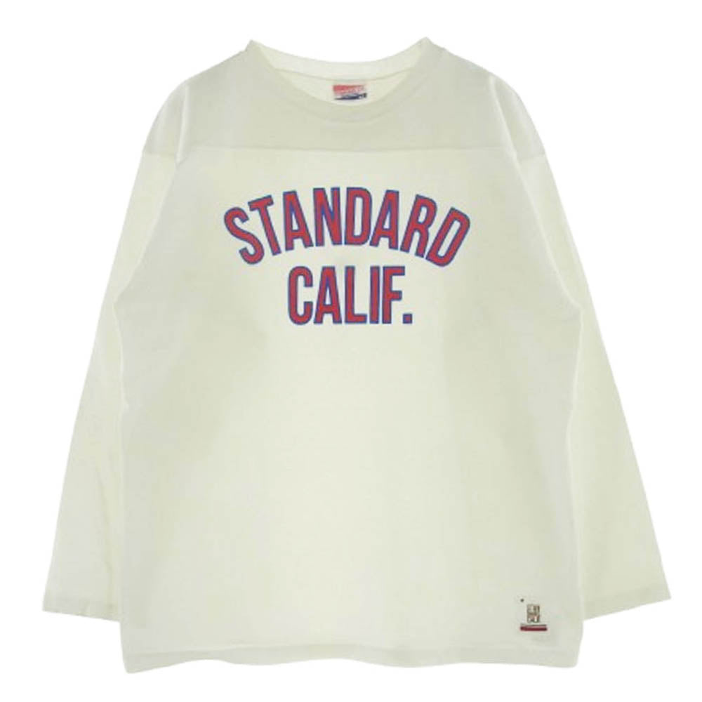 STANDARD CALIFORNIA スタンダードカリフォルニア STANDARD CALIF. ロゴ 長袖 Tシャツ ホワイト ホワイト系 L【中古】