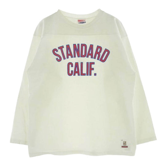 STANDARD CALIFORNIA スタンダードカリフォルニア STANDARD CALIF. ロゴ 長袖 Tシャツ ホワイト ホワイト系 L【中古】