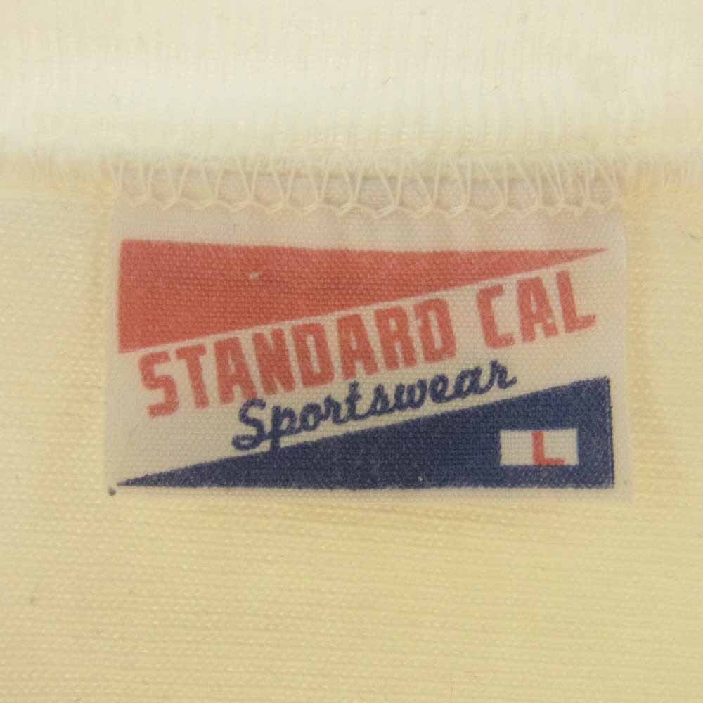 STANDARD CALIFORNIA スタンダードカリフォルニア STANDARD CALIF. ロゴ 長袖 Tシャツ ホワイト ホワイト系 L【中古】