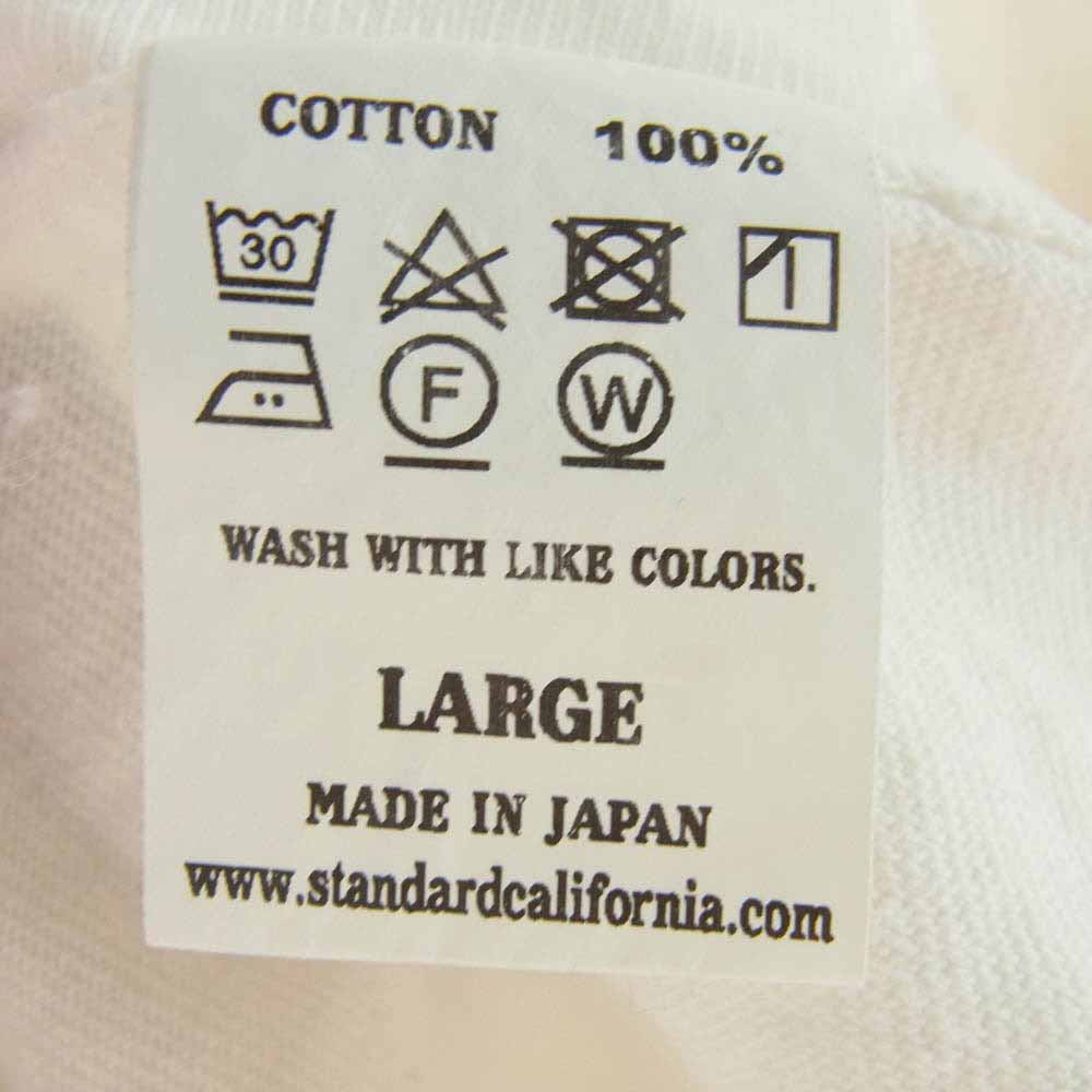 STANDARD CALIFORNIA スタンダードカリフォルニア STANDARD CALIF. ロゴ 長袖 Tシャツ ホワイト ホワイト系 L【中古】