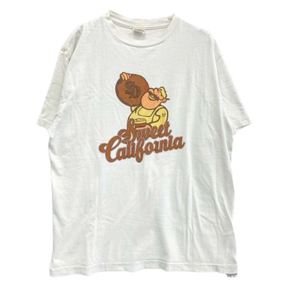 STANDARD CALIFORNIA スタンダードカリフォルニア SWEET CALIFORNIA キャラクター ロゴ 半袖 Tシャツ ホワイト ホワイト系 L【中古】