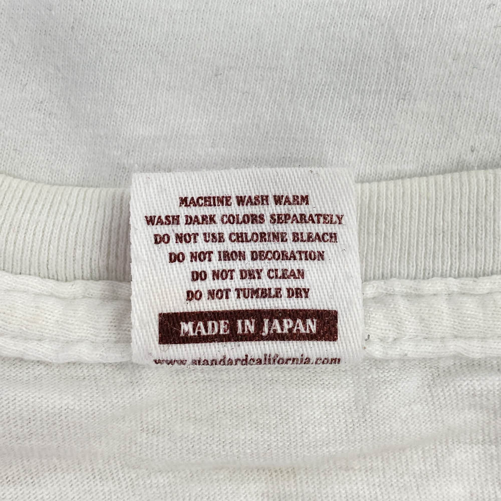 STANDARD CALIFORNIA スタンダードカリフォルニア SWEET CALIFORNIA キャラクター ロゴ 半袖 Tシャツ ホワイト ホワイト系 L【中古】