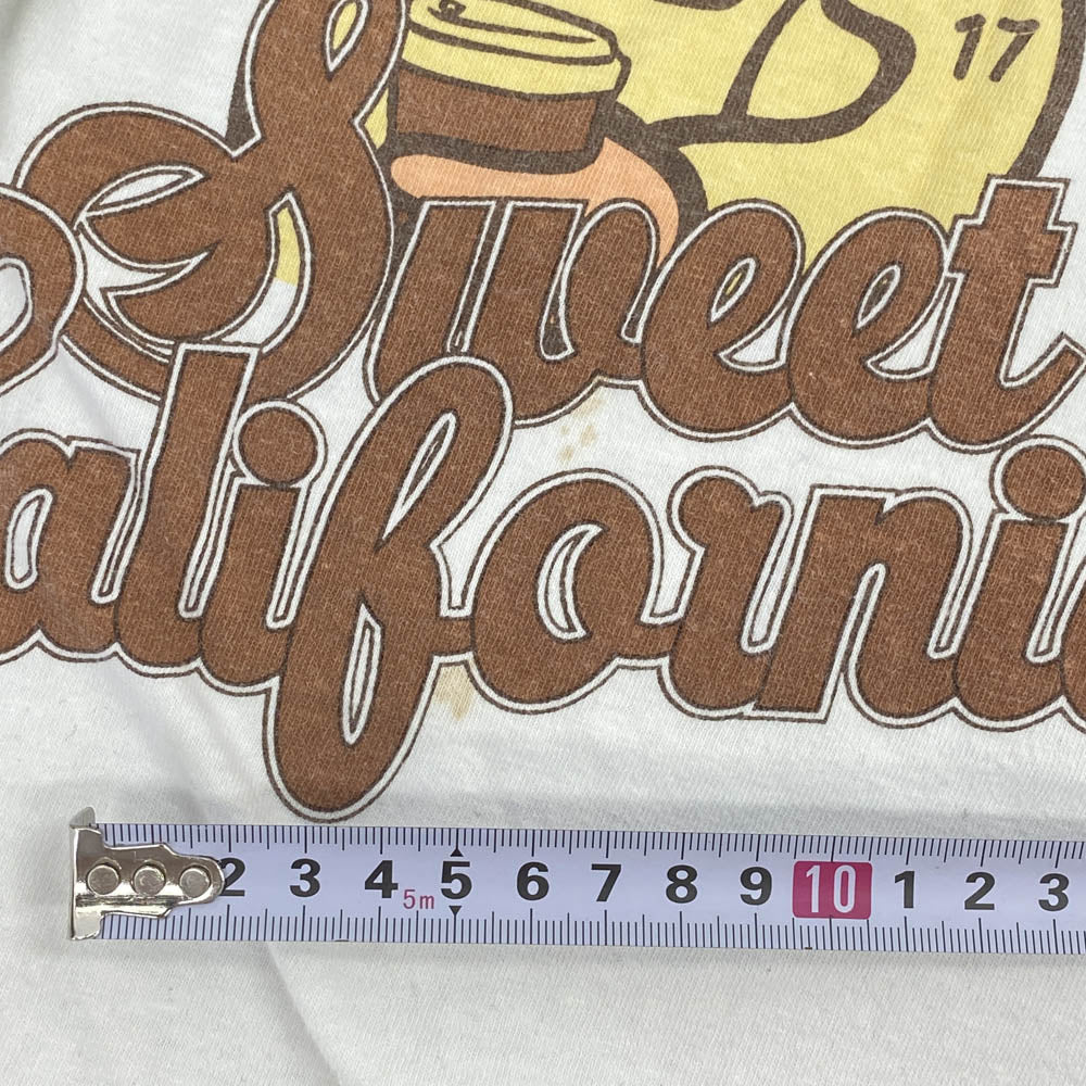 STANDARD CALIFORNIA スタンダードカリフォルニア SWEET CALIFORNIA キャラクター ロゴ 半袖 Tシャツ ホワイト ホワイト系 L【中古】