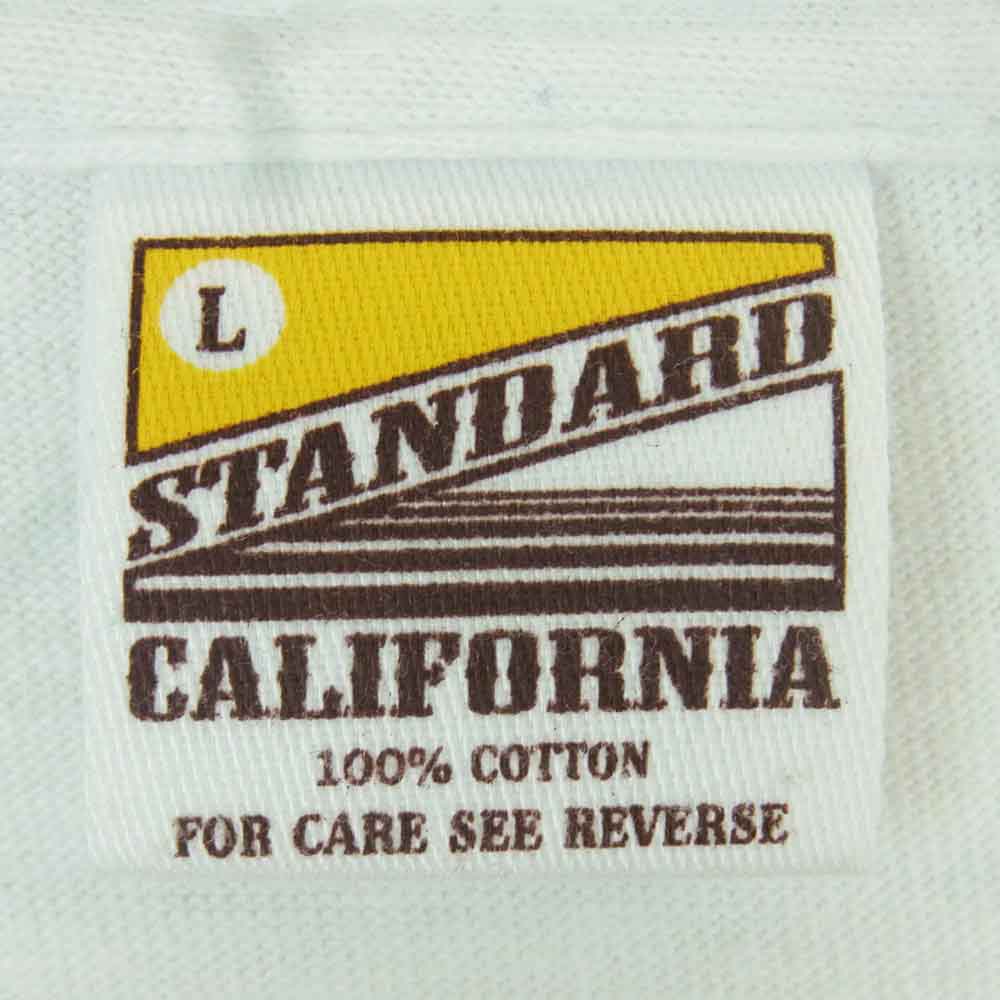 STANDARD CALIFORNIA スタンダードカリフォルニア UNITED WE STANDARD ポケット ロゴ 半袖 Tシャツ ホワイト系 L【中古】