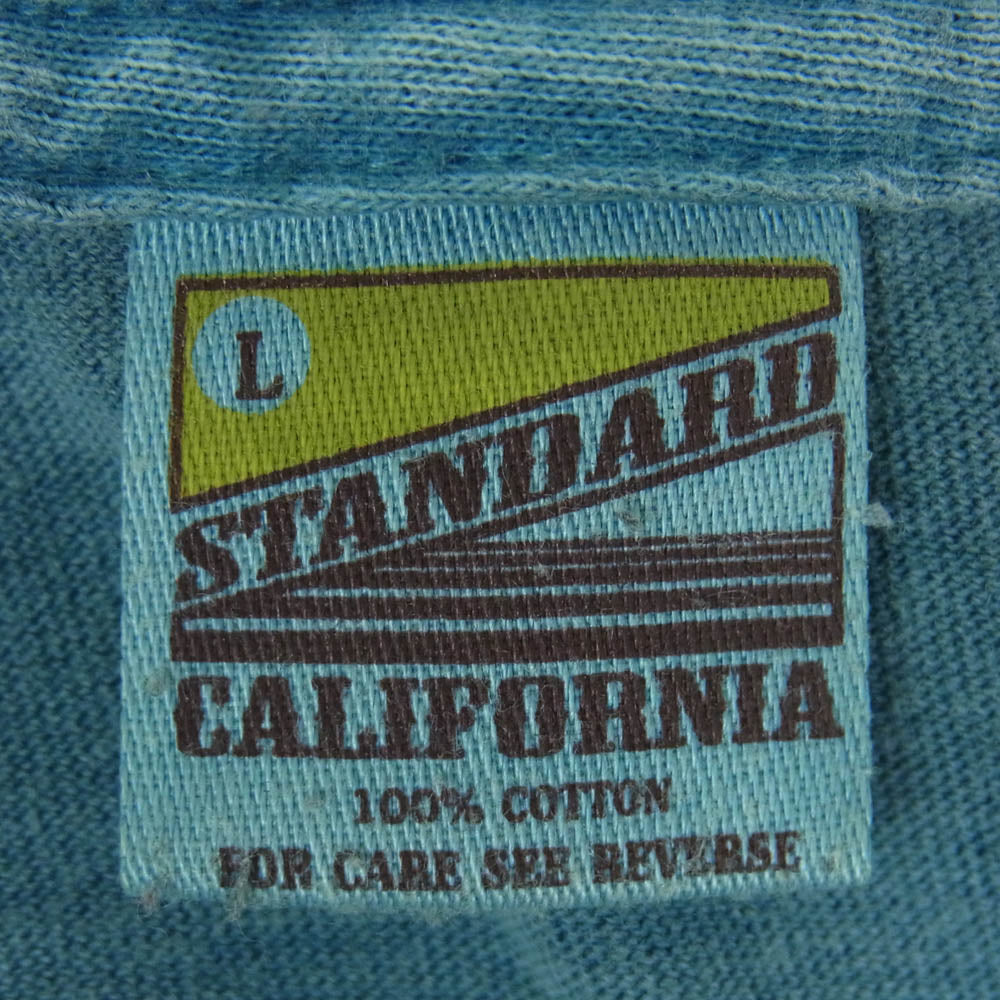 STANDARD CALIFORNIA スタンダードカリフォルニア UNITED WE STANDARD ポケット ロゴ 半袖 Tシャツ ネイビー系 L【中古】