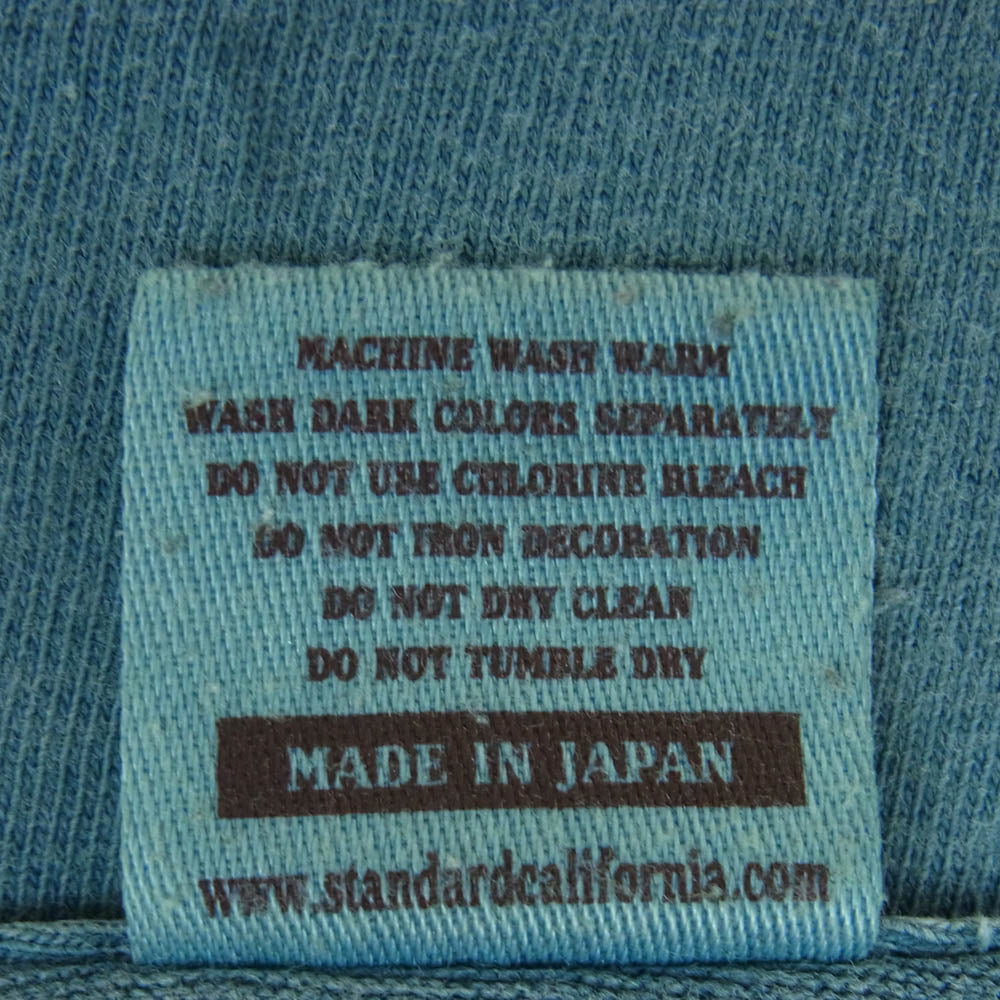 STANDARD CALIFORNIA スタンダードカリフォルニア UNITED WE STANDARD ポケット ロゴ 半袖 Tシャツ ネイビー系 L【中古】