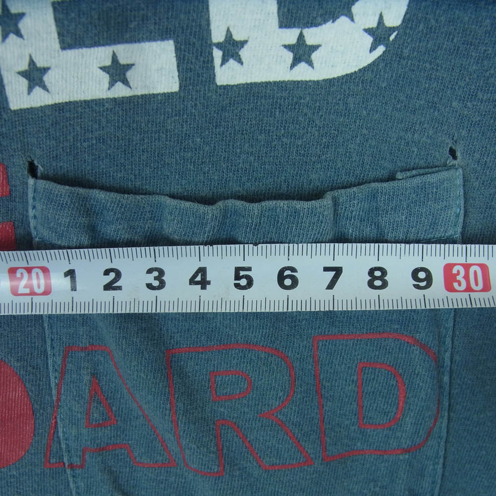STANDARD CALIFORNIA スタンダードカリフォルニア UNITED WE STANDARD ポケット ロゴ 半袖 Tシャツ ネイビー系 L【中古】