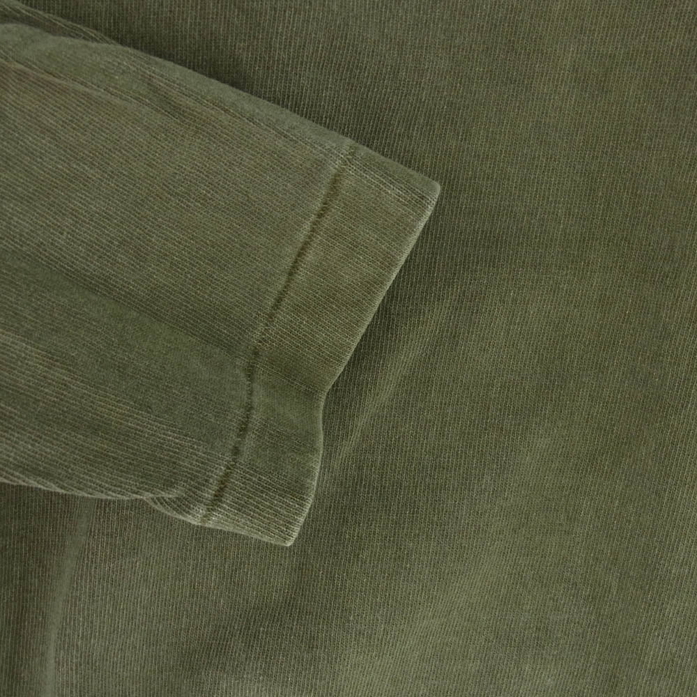 STANDARD CALIFORNIA スタンダードカリフォルニア STANDARD ロゴ 長袖 Tシャツ グリーン カーキ系 L【中古】