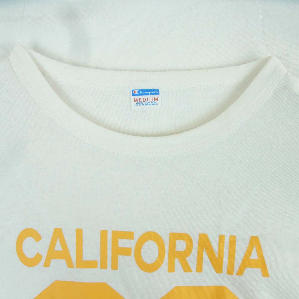 STANDARD CALIFORNIA スタンダードカリフォルニア C8-P316 03 ロゴ 半袖 Tシャツ コットン 中国製 ホワイト系 イエロー系 M【中古】