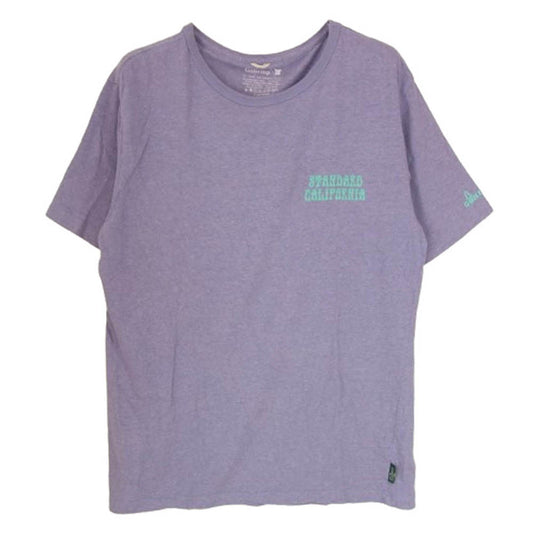 STANDARD CALIFORNIA スタンダードカリフォルニア 胸ロゴ 半袖 Tシャツ パープル系 L【中古】