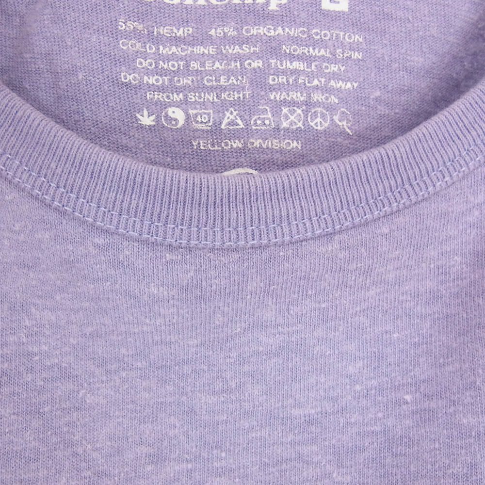 STANDARD CALIFORNIA スタンダードカリフォルニア 胸ロゴ 半袖 Tシャツ パープル系 L【中古】