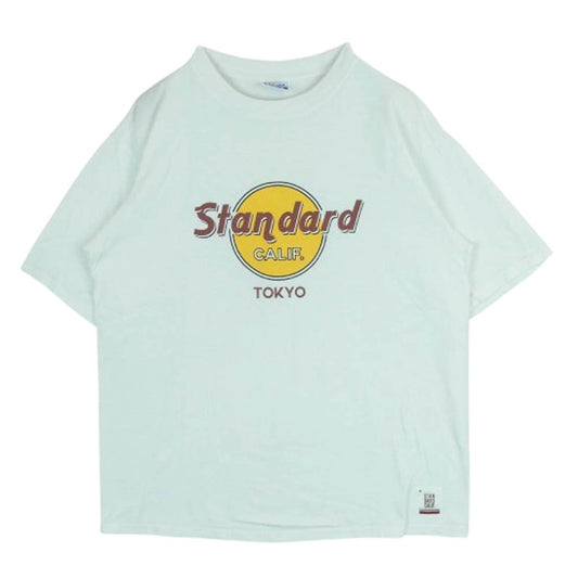STANDARD CALIFORNIA スタンダードカリフォルニア ロゴ 半袖 Tシャツ コットン 日本製 ホワイト系 M 38 - 40【中古】