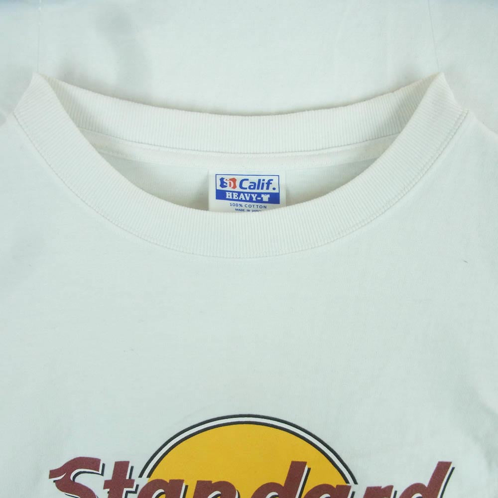 STANDARD CALIFORNIA スタンダードカリフォルニア ロゴ 半袖 Tシャツ コットン 日本製 ホワイト系 M 38 - 40【中古】