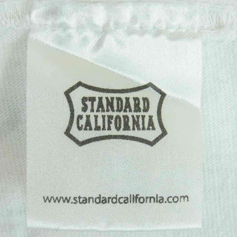 STANDARD CALIFORNIA スタンダードカリフォルニア ロゴ 半袖 Tシャツ コットン 日本製 ホワイト系 M 38 - 40【中古】