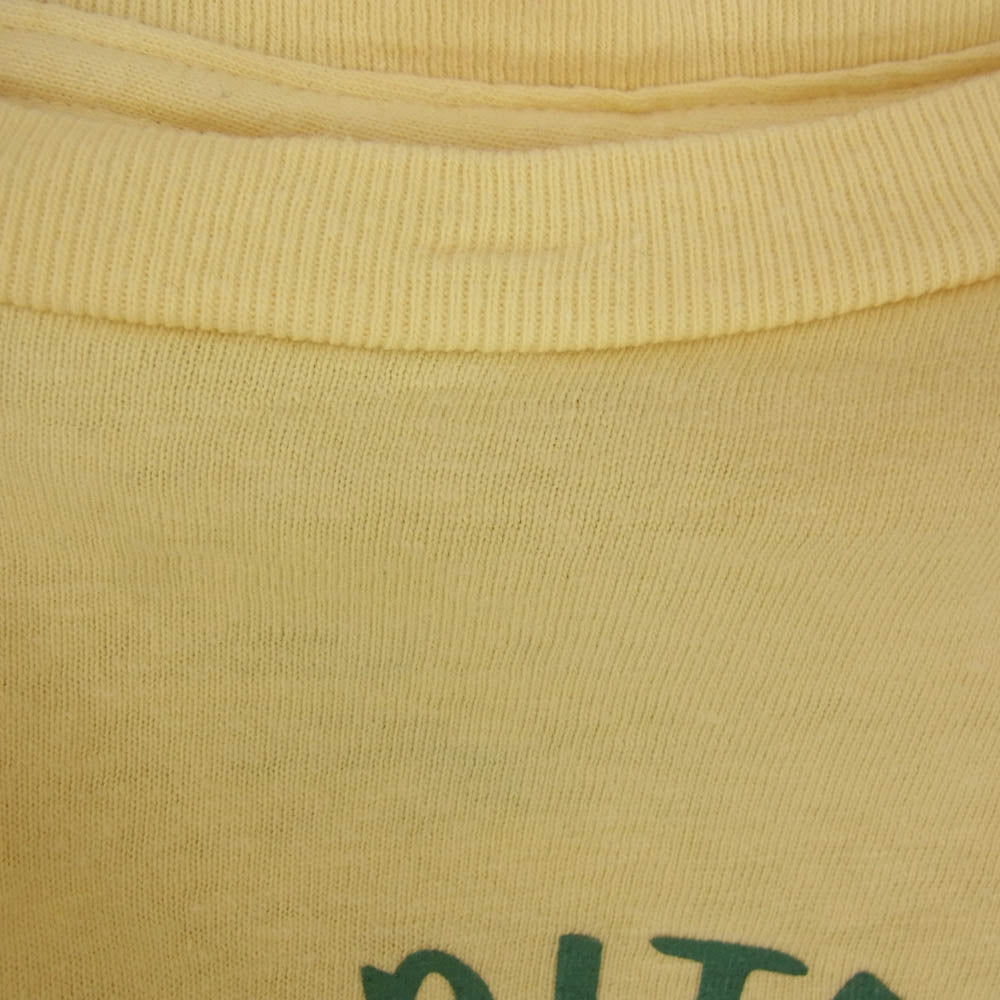 STANDARD CALIFORNIA スタンダードカリフォルニア スカル ロゴ 半袖 Tシャツ イエロー系 L【中古】