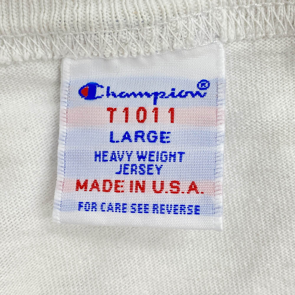 Champion チャンピオン STANDARD ボックス ロゴ 半袖 Tシャツ ホワイト ホワイト系 L【中古】