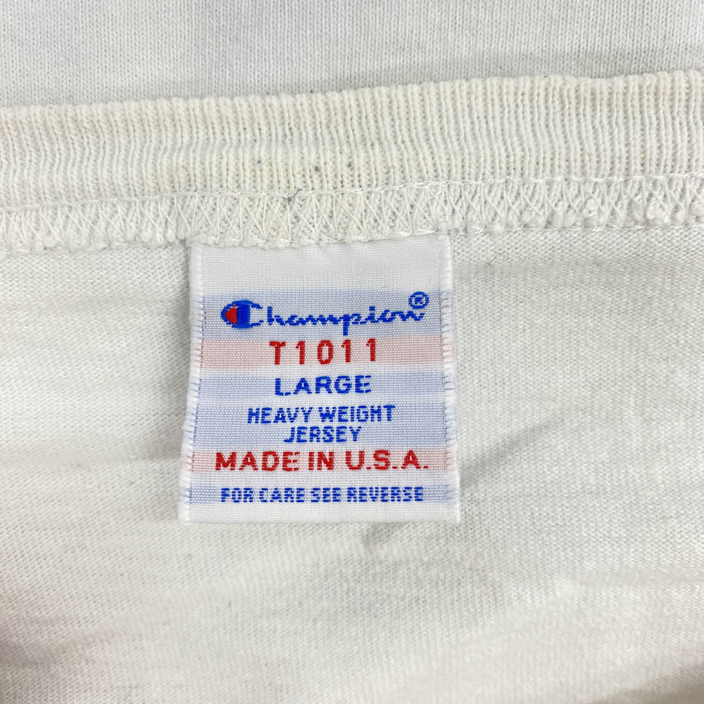 Champion チャンピオン SFO ロゴ 半袖 Tシャツ ホワイト ホワイト系 L【中古】